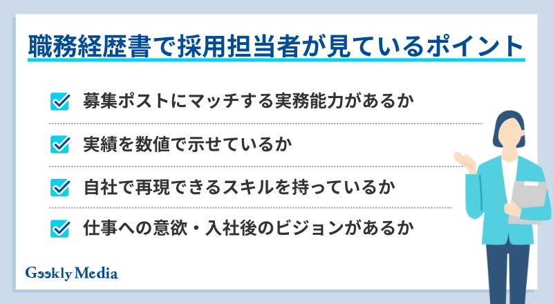 職務経歴書 コツ