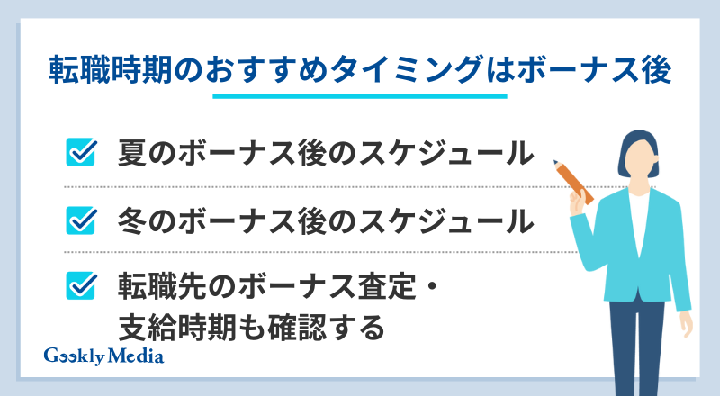 転職時期 おすすめ ボーナス