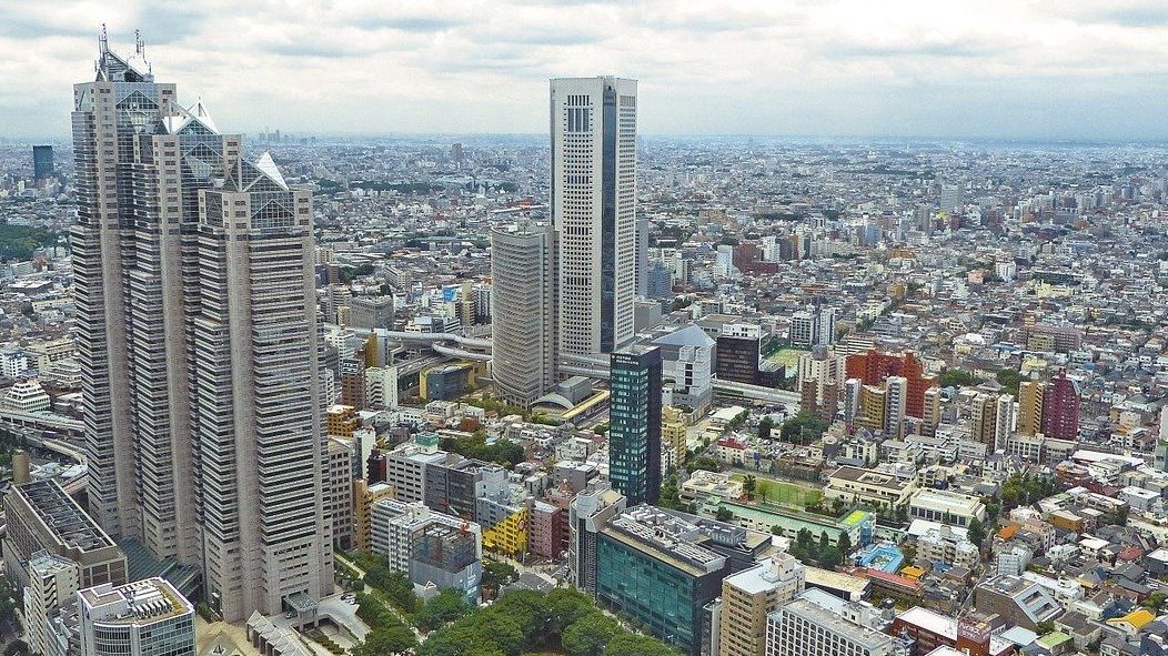 日本,東京,高層ビル