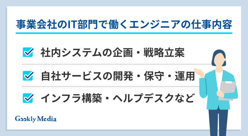 事業会社 IT部門