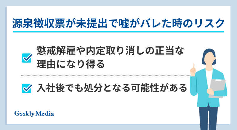 源泉徴収票 未提出 ばれる