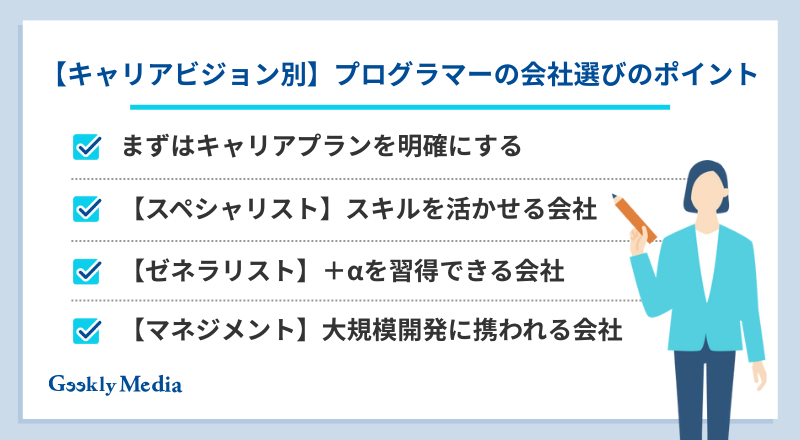 プログラマー 会社選び