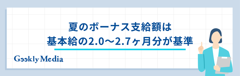 ボーナス 夏 平均