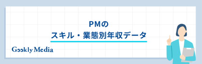 PM(プロジェクトマネージャー)のスキル・業態別年収データ