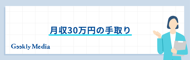 月収 30 万 手取り
