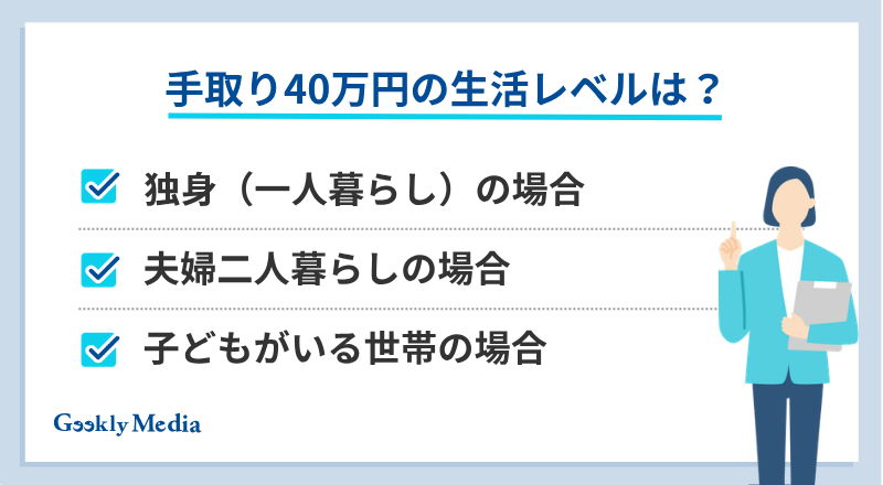 手取り 40 万 年収