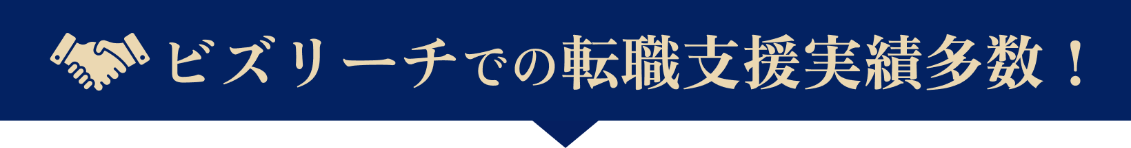 ビズリーチでの転職支援実績多数！