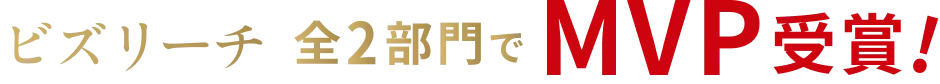 ビズリーチ 全2部門でMVP受賞！