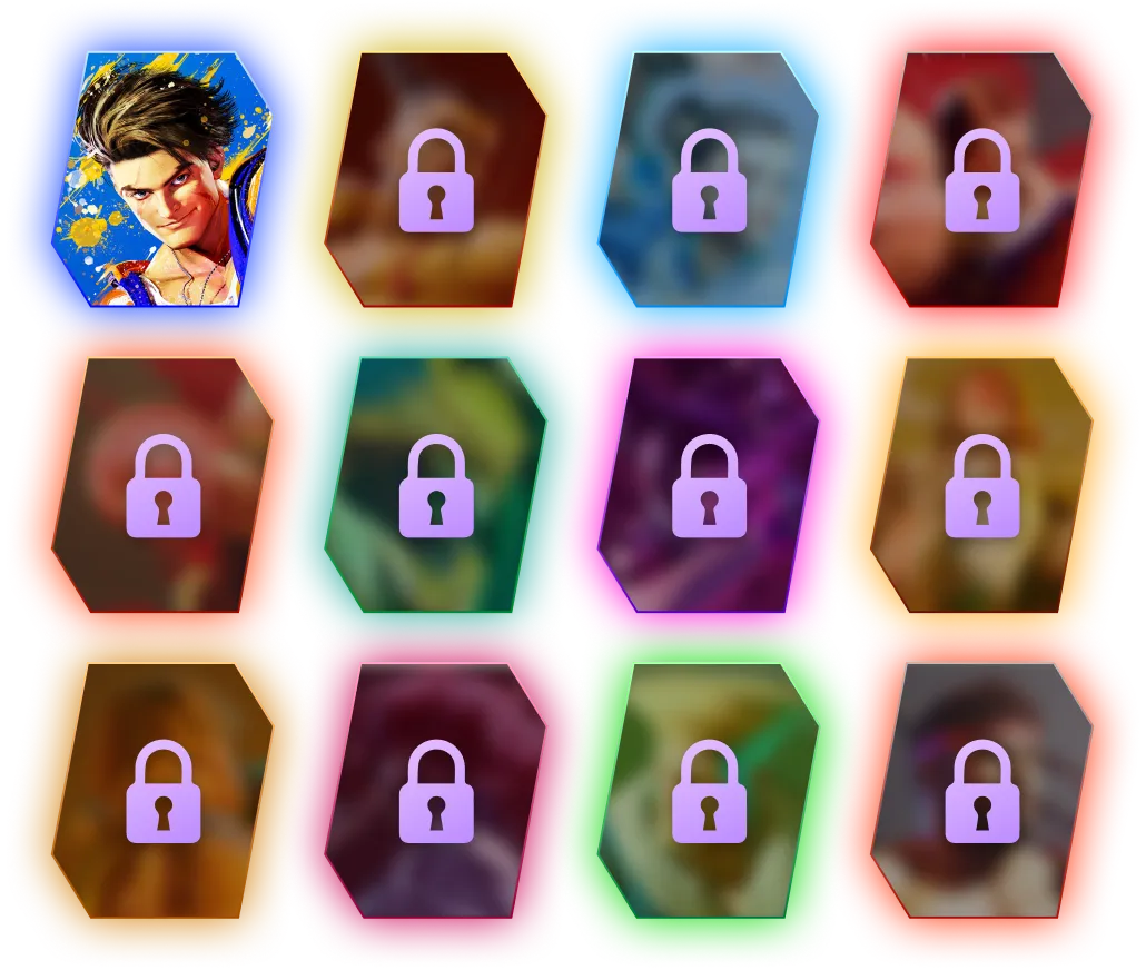 キャラクターシルエット12種類