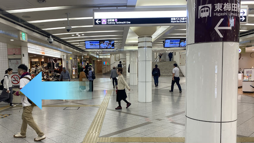 阪急 梅田駅からのアクセス 6枚目