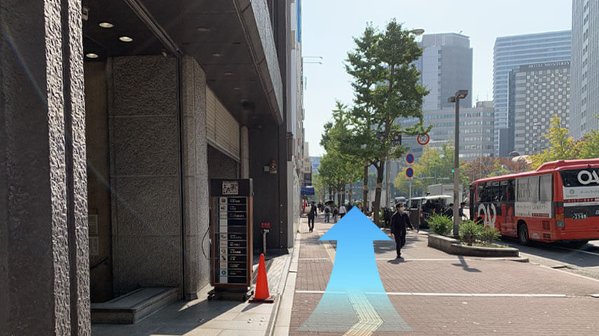 地下鉄谷町線 東梅田駅からのアクセス 3枚目