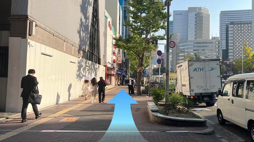 地下鉄御堂筋線 梅田駅からのアクセス 6枚目